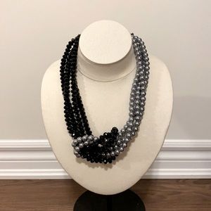 Stunning black and grey necklace